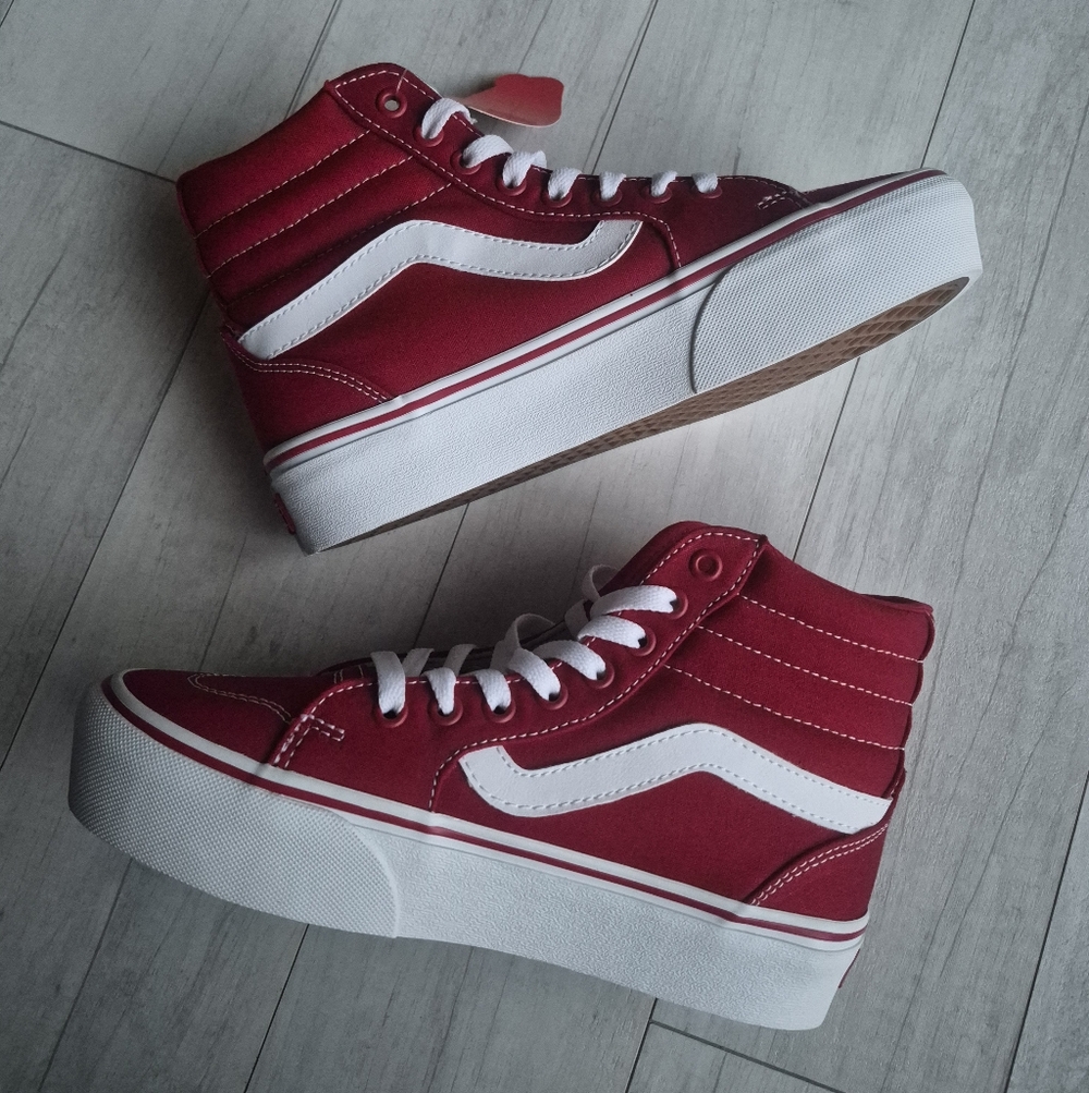 VANS NEW Sk8-Hi Tapered Platform Shoes - Picture 3 of 11